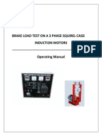 Brake Load Test of Squirel Cage Induction Motor 3 Phase