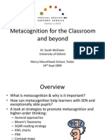 Metacognition Workshop S McAlwee 09