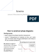 Eutectics: Lecture 3 Manufacturing Technology