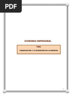 MONOGRAFIA Financiacion e Inversion de La Empresa