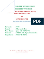 Question Paper With Solution - The 8051 Microcontroller Based Embedded SystemsJUNE - JULY 2013 VTU