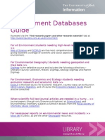 Environment Databases Guide: Find Research Papers and Other Research Materials'