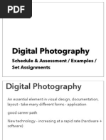 Digital Photography: Schedule & Assessment / Examples / Set Assignments