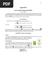 Appendix B Test Control Using Labview: Panel Palettes