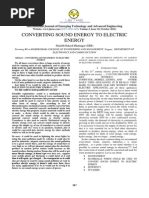 Converting Sound Energy To Electric