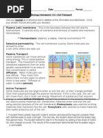 1-5 1 Cell Transport