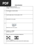 Answer All Questions: Diagram 1 Write The Time in The 12-Hour System