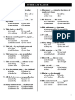 Active or Passive Multiple Choice