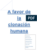 Informe Debate Clonación Humana