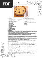 Recipe Pies