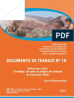 Reflexiones Sobre El Trabajo. Un Valor en Peligro de Extinción de Dominique Méda