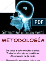 CALCULO MENTAL Secuenciacion