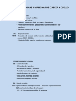 Neoplasias Benignas y Malignas de Cabeza y Cuello