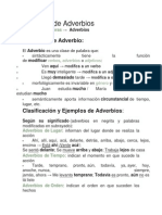 Ejemplos de Adverbios