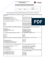 Prueba de Síntesis Matemática Séptimo Básico