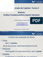 Analise Fundamentalista Equity Valuation FGV