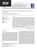 Calculation of The Solid Solubilities in Supercritical Carbon Dioxide Using A New