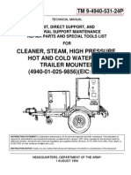 Cleaner, Steam, High Pressure, Hot and Cold Water Jet, Trailer Mounted (4940-01-025-9856) (EIC: 2BC)