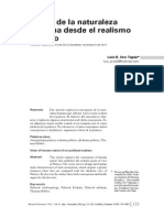 Vision de La Naturaleza Humana Desde El Realismo Politico-Libre