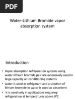 Water-Lithium Bromide Vapor Absorption System