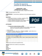 LABORATORIO 1 - Bases de Datos Graficos y Estadisticos en SPSS