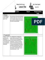 Lesson Plan: Activity Name Description Diagram Purpose/Coaching Points