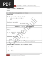 Indices & Standard Form F2 2013