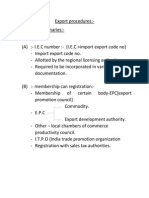 Export Procedures