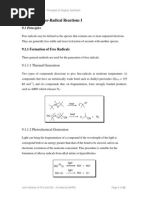 Lecture 21 Free-Radical Reactions I: 9.1 Principles