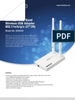 300Mbps Dual Band Wireless USB Adapter 802.11n/b/g/a (2T 2R)