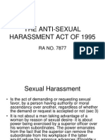 The Anti-Sexual Harassment Act of 1995