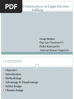 Design and Fabrication of Light Electric Vehicle