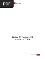 Digital IC Design LAB Nand Layout: September 30, 2014