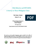 Male Sexual Risk Behavior and HIVAIDS A Survey in Three Philippine Cities PDF