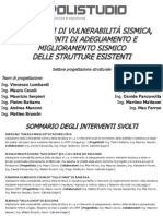 Valutazioni Di Vulnerabilità Sismica, Interventi Adeguamento-Miglioramento Strutture Esistenti - Ing. Maurizio Serpieri - Polistudio