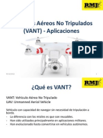 Vehículos Aéreos No Tripulados (VANT) - Aplicaciones