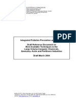 Integrated Pollution Prevention and Control Draft Reference Document On Best Available Techniques in The Large Volume Inorganic Chemicals, Ammonia, Acids and Fertilisers Industries Draft March 2004