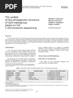 The Update of The Phylogenetic Structure of Q1b Haplogroup Based On Full Y-Chromosome Sequencing