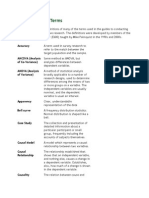 Glossary of Key Terms of RESEARCH PDF