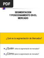 Unidad Ii Segmentacion de Mercados y Posicionamiento