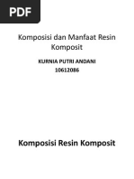 Komposisi Dan Manfaat Resin Komposit