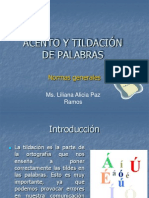 Tildación de Palabras