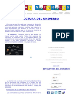 Estructura Del Universo Su Formación y Las Estructuras Actuales PDF