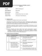 RPP Pertidaksamaan Linear Satu Variabel