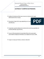 Informe Cargas Electricas y Cuerpos Electrizados