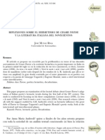 Dialnet ReflexionesSobreElHermetismoDeCesarePaveseYLaLiter 298613 PDF