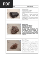 Ejemplos de Rocas