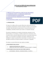 Análisis y Evaluación en Balonmano PDF