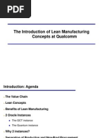 The Introduction of Lean Manufacturing Concepts at Qualcomm