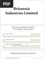 Britannia Industries Ltd. (India) Ratio Analysis